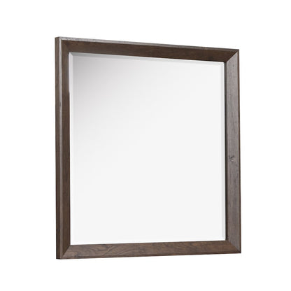 Llewellyn Columbian Walnut Dresser With Portrait Mirror