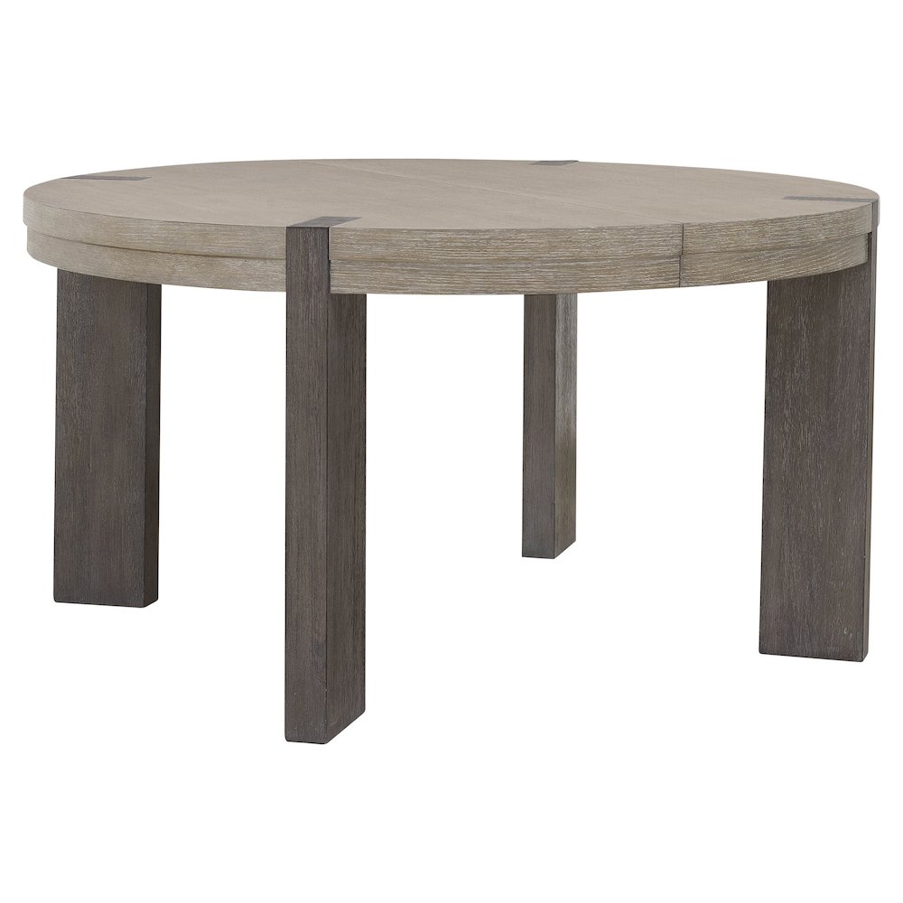 Pulaski Anderson Park Moose Trail And Frontier Brown Round Dining Table