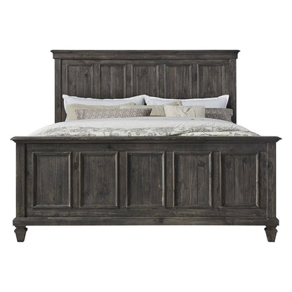 Calistoga Weathered Charcoal Queen Panel Bed