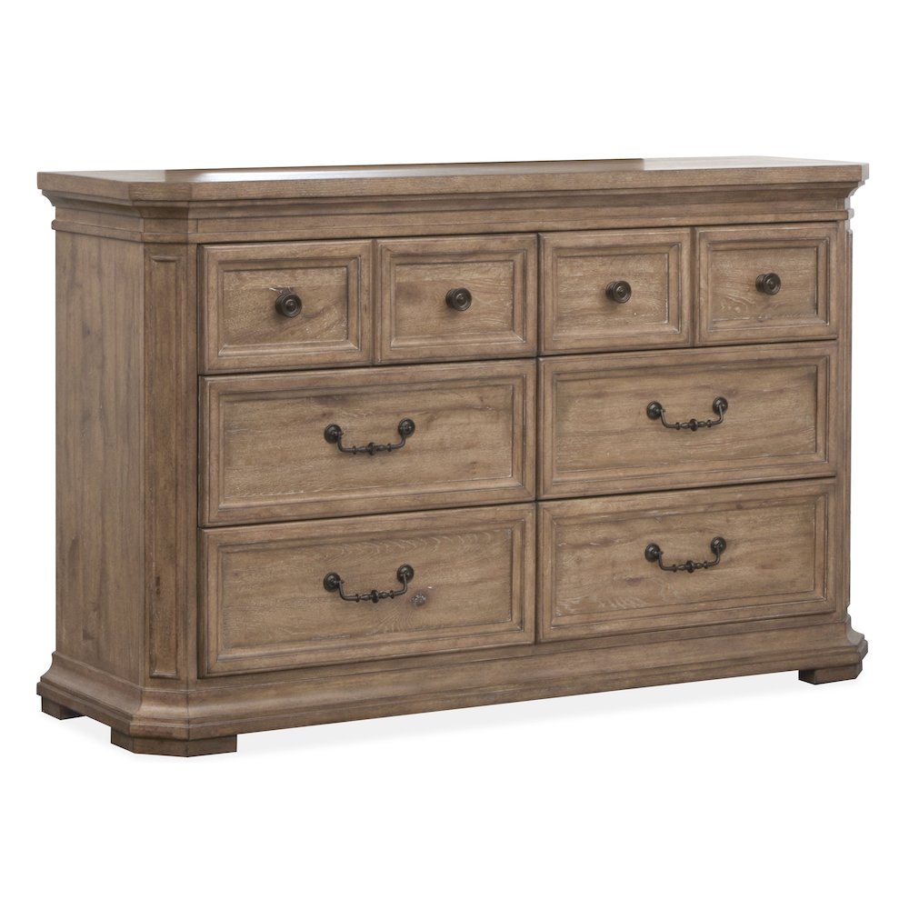 Adler Court Florentine Walnut Drawer Dresser