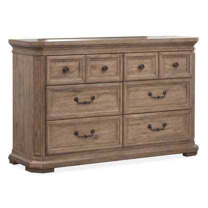 Adler Court Florentine Walnut Drawer Dresser