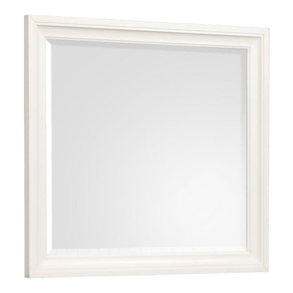 Kingston Whisper White And Cerused Nutmeg Drawer Dresser With Landscape Mirror