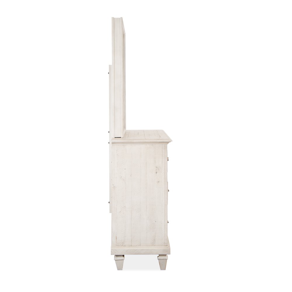 Newport Alabaster Drawer Dresser With Landscape Mirror
