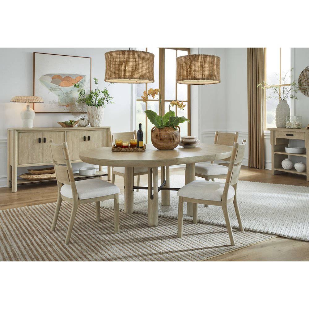 Sunset Cove Sanibel Brown Upholstered Side Chair Two Pack