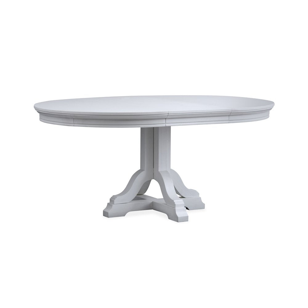Charleston Harbor Gray Grey Extendable 48" Round Dining Table