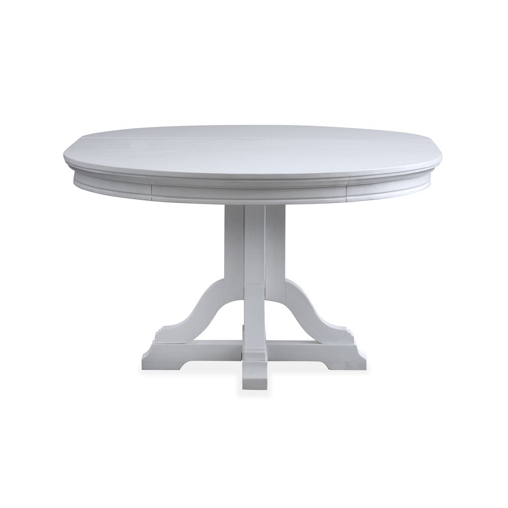 Charleston Harbor Gray Grey Extendable 48" Round Dining Table