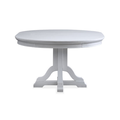 Charleston Harbor Gray Grey Extendable 48" Round Dining Table