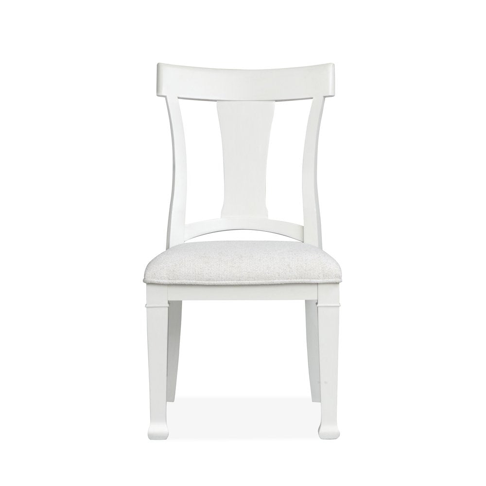 Kingston Whisper White And Cerused Nutmeg Upholstered Side Chair Two Pack