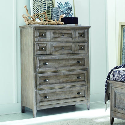 Paxton Place Dovetail Grey Drawer Chest