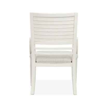 Echo Isles Sea Pearl And Driftwood Upholstered Arm Chair Two Pack