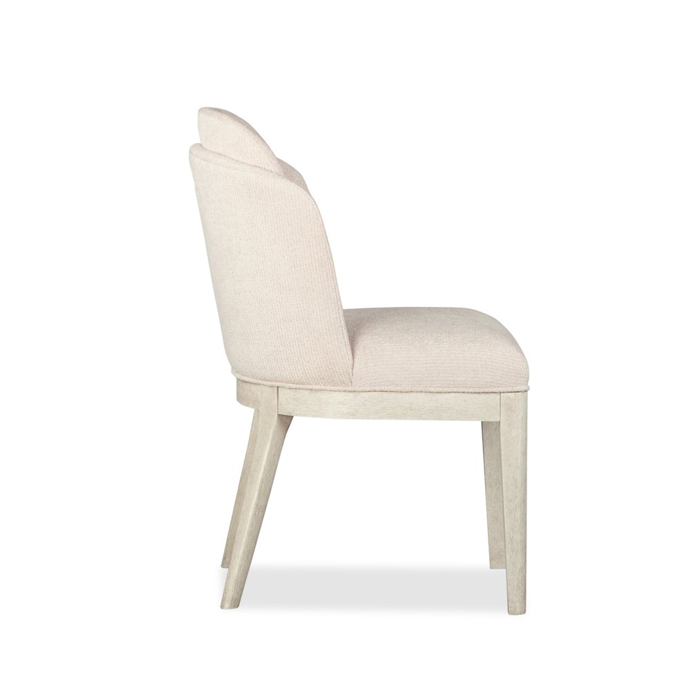 Lorelei Misty Cloud Upholstered Host Chair Two Pack