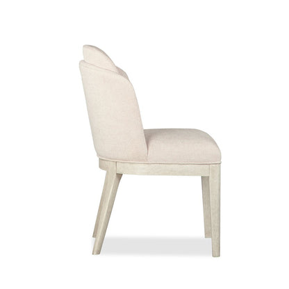 Lorelei Misty Cloud Upholstered Host Chair Two Pack