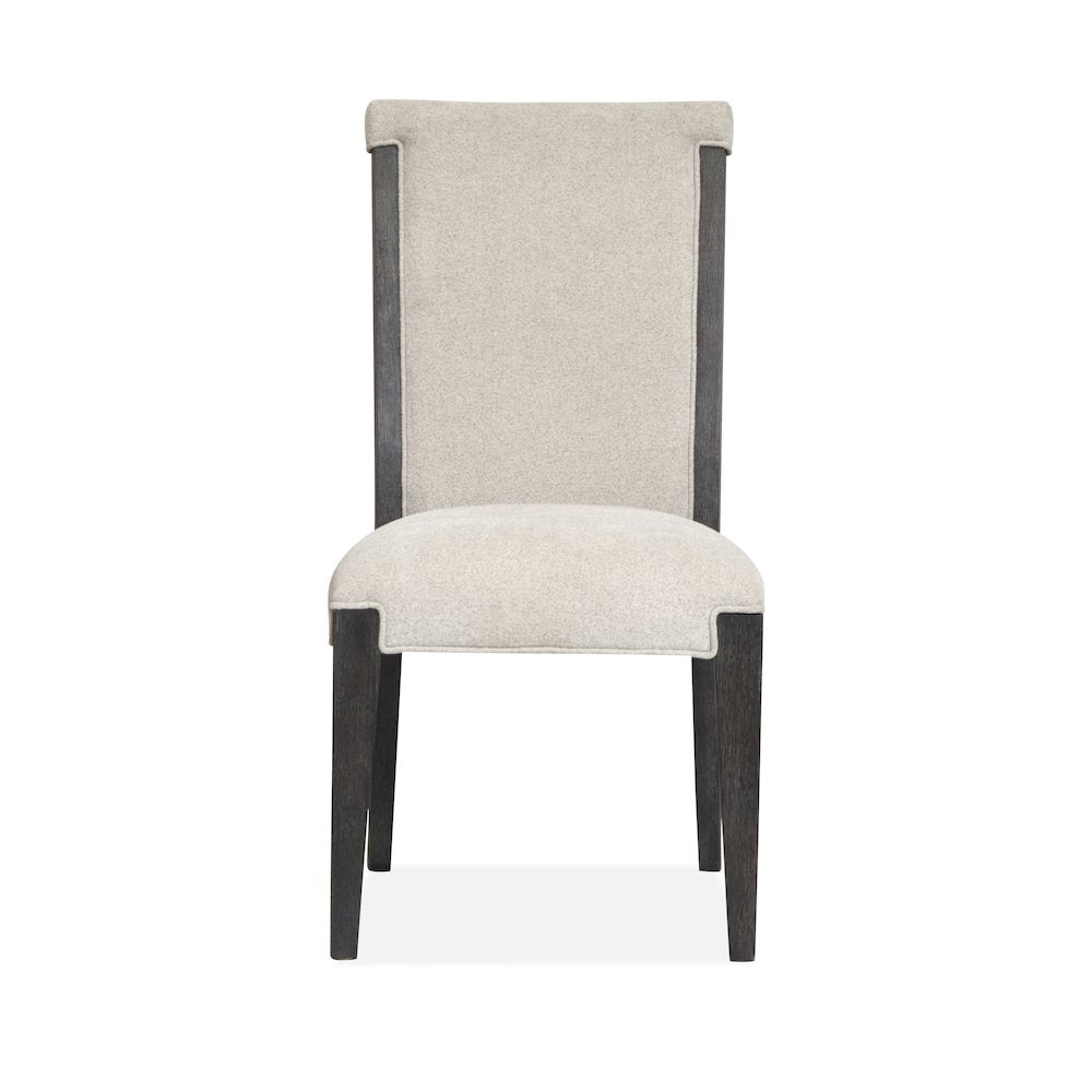 Plum Creek Ravenwood Black Upholstered Side Chair Two Pack