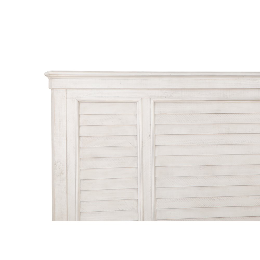 Newport Alabaster King Shutter Panel Bed
