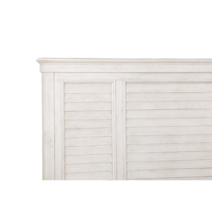 Newport Alabaster King Shutter Panel Bed