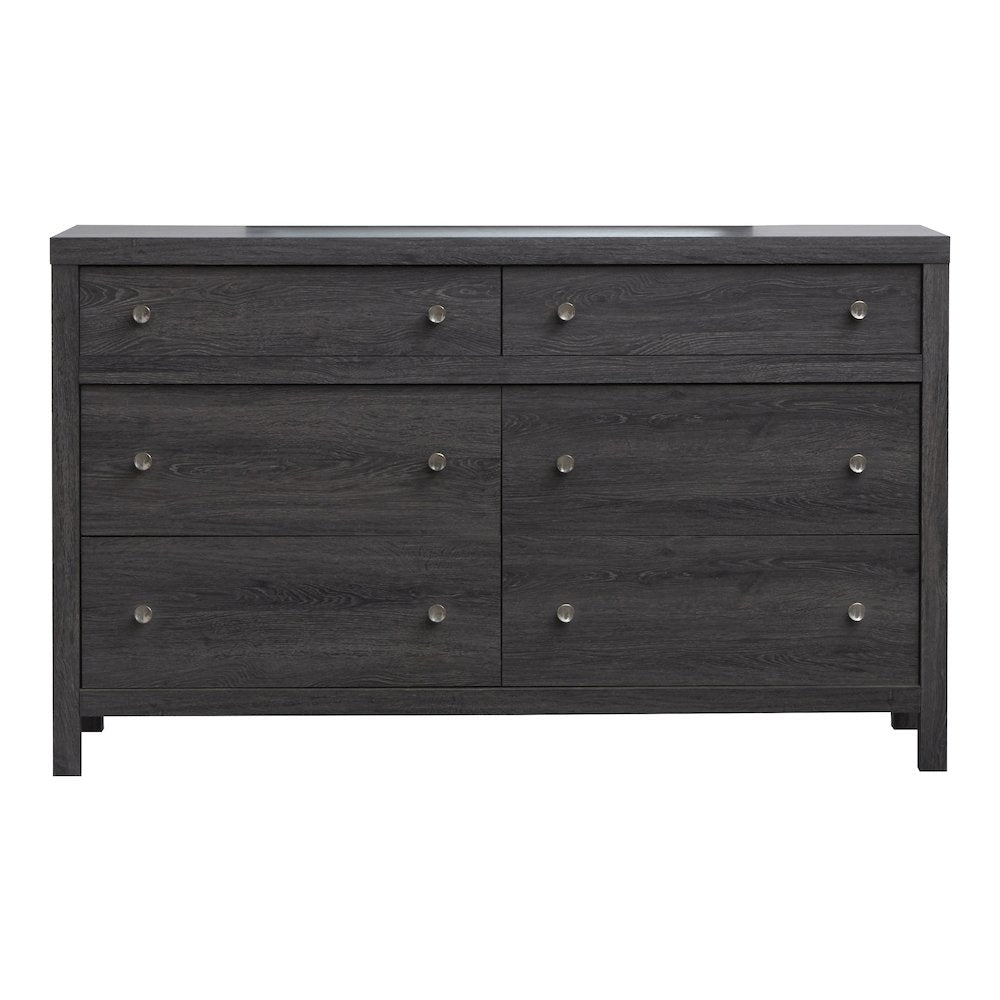 Merrifield Raisin Black Double Drawer Dresser