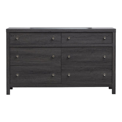 Merrifield Raisin Black Double Drawer Dresser