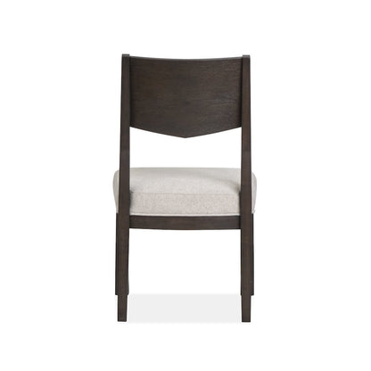 Tauren Coffee Bean Upholstered Side Chair Two Pack