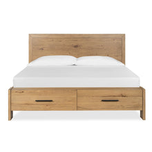 Davenport Rustic Caramel King Panel Storage Bed