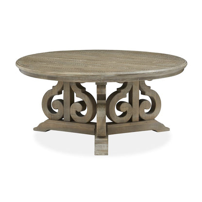 Tinley Park Dove Tail Grey Round Cocktail Table
