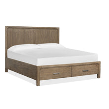 Westbourne Dark Umber Queen Panel Storage Bed