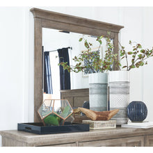 Paxton Place Dovetail Grey Landscape Mirror
