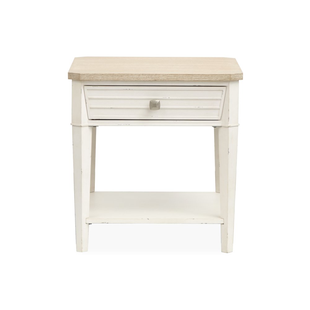Echo Isles Sea Pearl And Driftwood Rectangular End Table