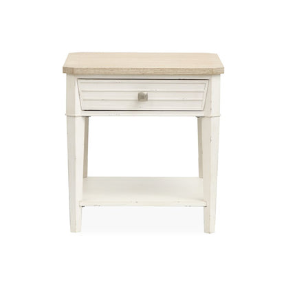 Echo Isles Sea Pearl And Driftwood Rectangular End Table