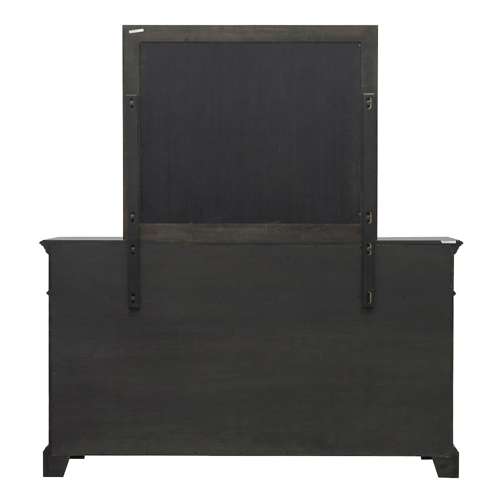 Pulaski Hickory Creek Brown Velvet 10 Drawer Dresser With Mirror