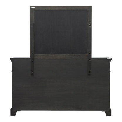 Pulaski Hickory Creek Brown Velvet 10 Drawer Dresser With Mirror