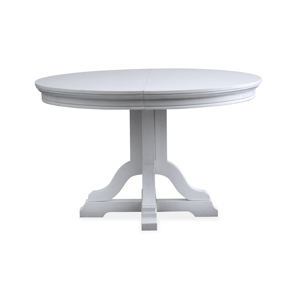 Charleston Harbor Gray Grey Extendable 48" Round Dining Table