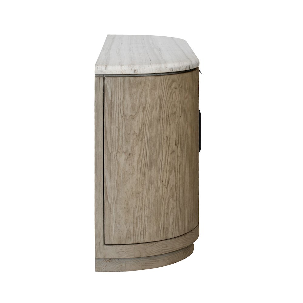 Braelyn Dorian Grey Stone Top Buffet