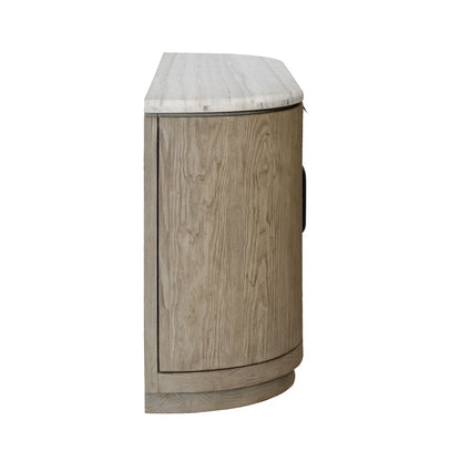 Braelyn Dorian Grey Stone Top Buffet