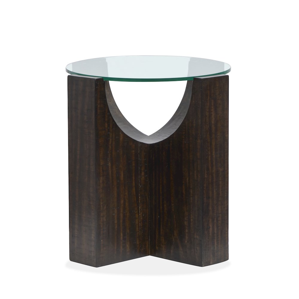 Beckham Rustic Tavern Round End Table
