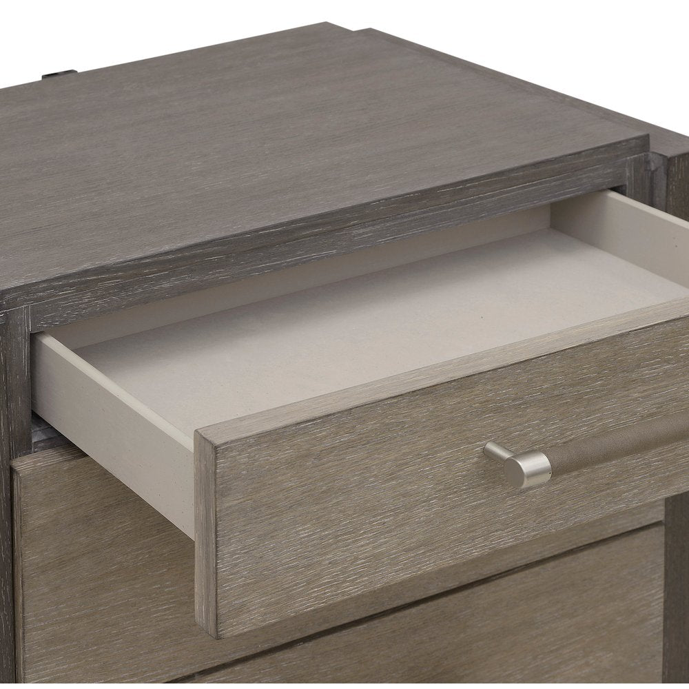 Pulaski Anderson Park Moose Trail And Frontier Brown 3 Drawer Nightstand
