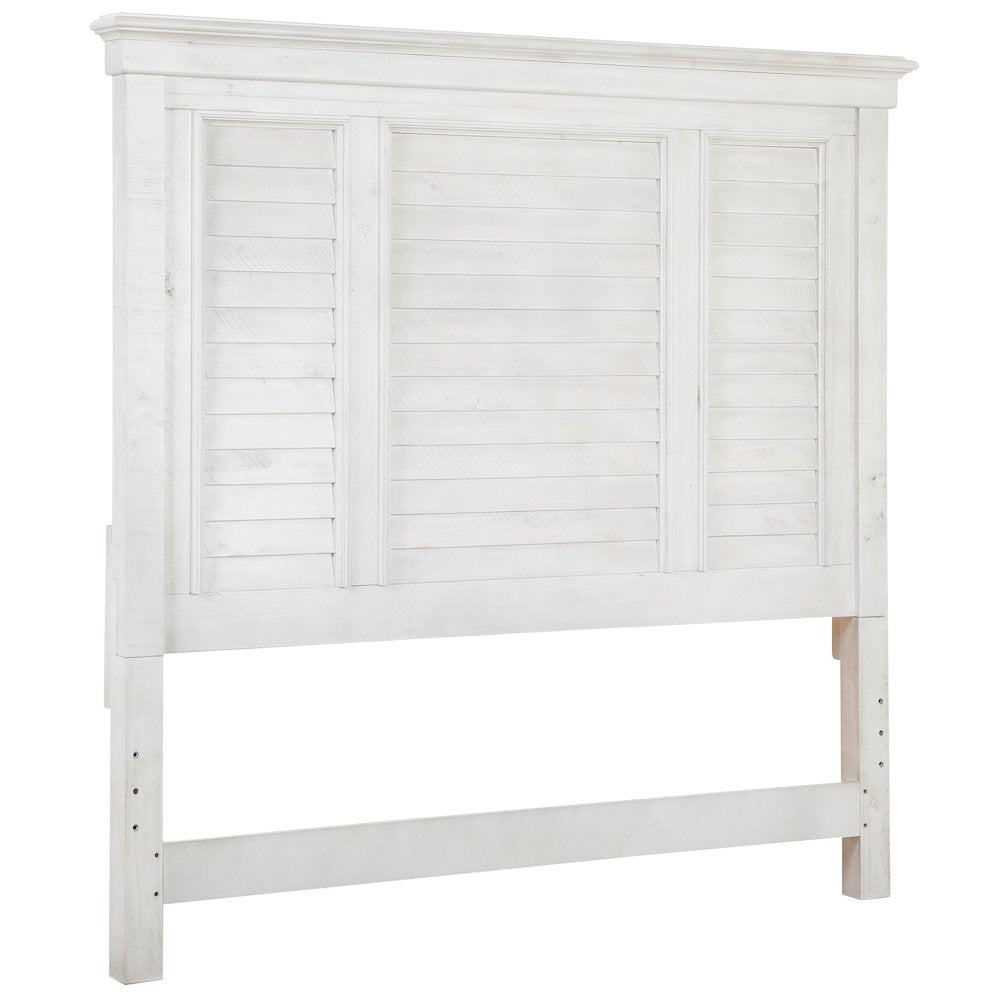 Newport Alabaster Queen Shutter Panel Bed