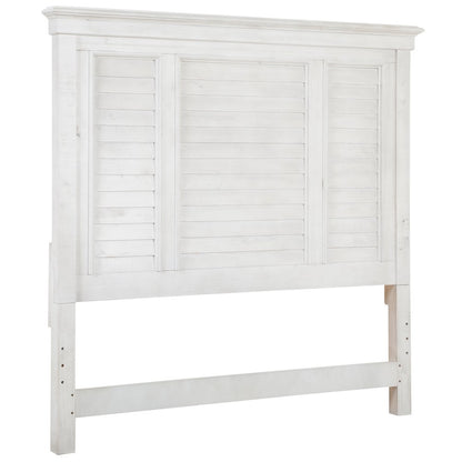 Newport Alabaster Queen Shutter Panel Bed