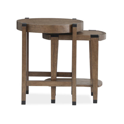 Kaysen Wallaby And Matte Black Nesting End Table