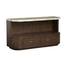 Mcpherson Burnt Umber Demilune Sofa Table