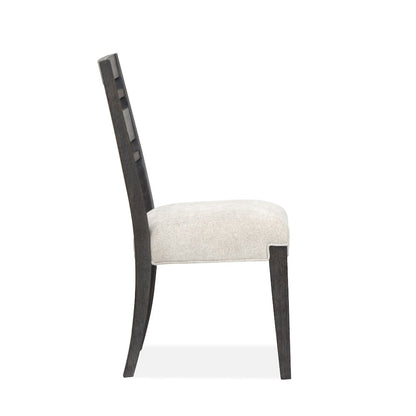 Plum Creek Ravenwood Black Upholstered Side Chair Two Pack