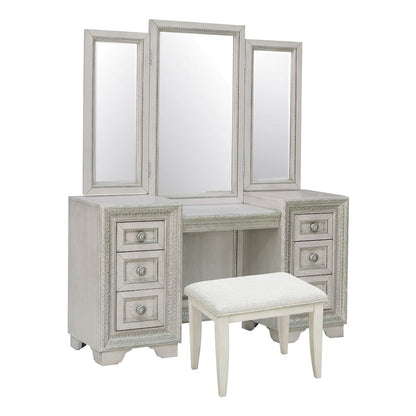 Pulaski Camila Creamy White Vanity Set