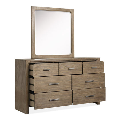 Westbourne Dark Umber Dresser With Portrait Mirror