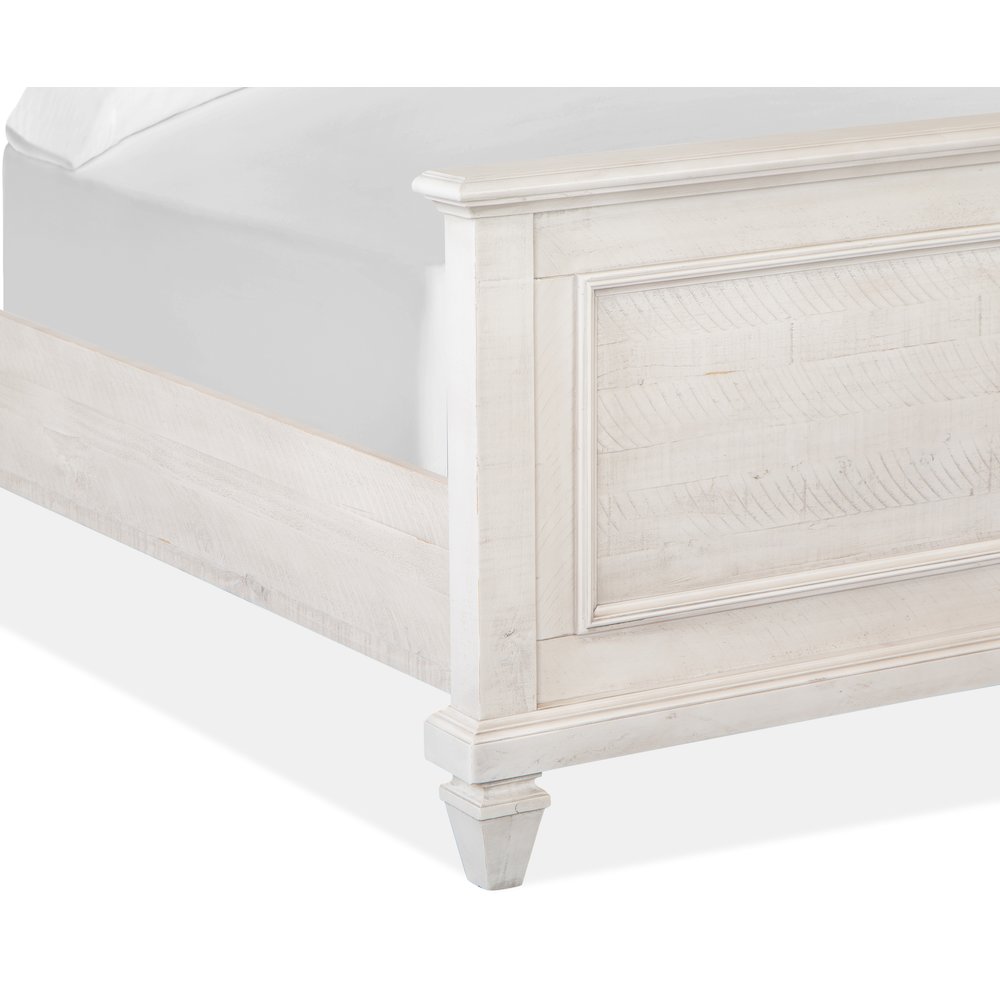 Newport Alabaster King Shutter Panel Bed