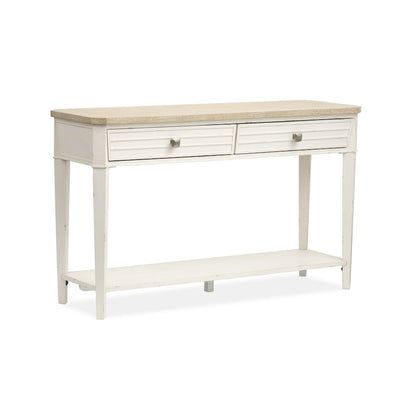 Echo Isles Sea Pearl And Driftwood Rectangular Sofa Table