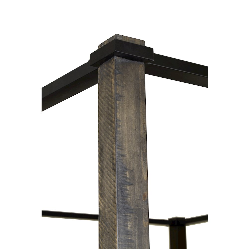 Abington Weathered Charcoal Queen Poster Bed