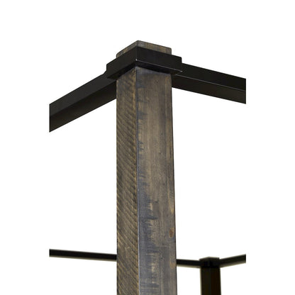 Abington Weathered Charcoal Queen Poster Bed