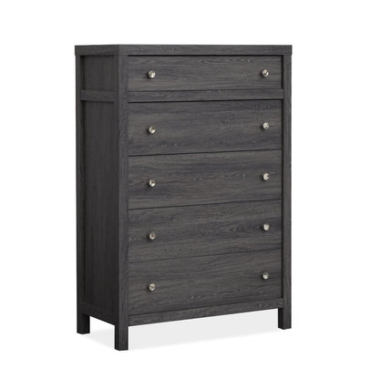 Merrifield Raisin Black Drawer Chest