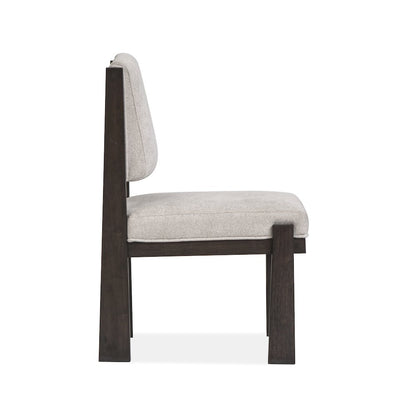 Tauren Coffee Bean Upholstered Side Chair Two Pack
