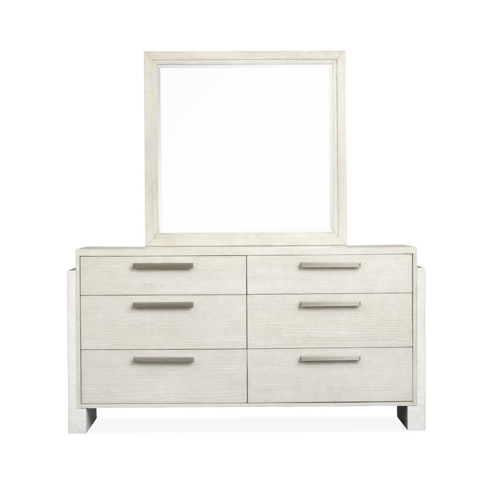 Lorelei Misty Cloud Dresser With Landscape Mirror