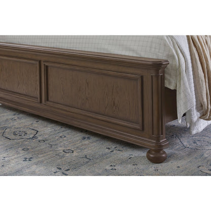 Pulaski Saddle Creek Timber Brown Queen Upholstered Bed